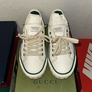 Gucci - Off-White Mesh ' Tennis 1977' Sneakers